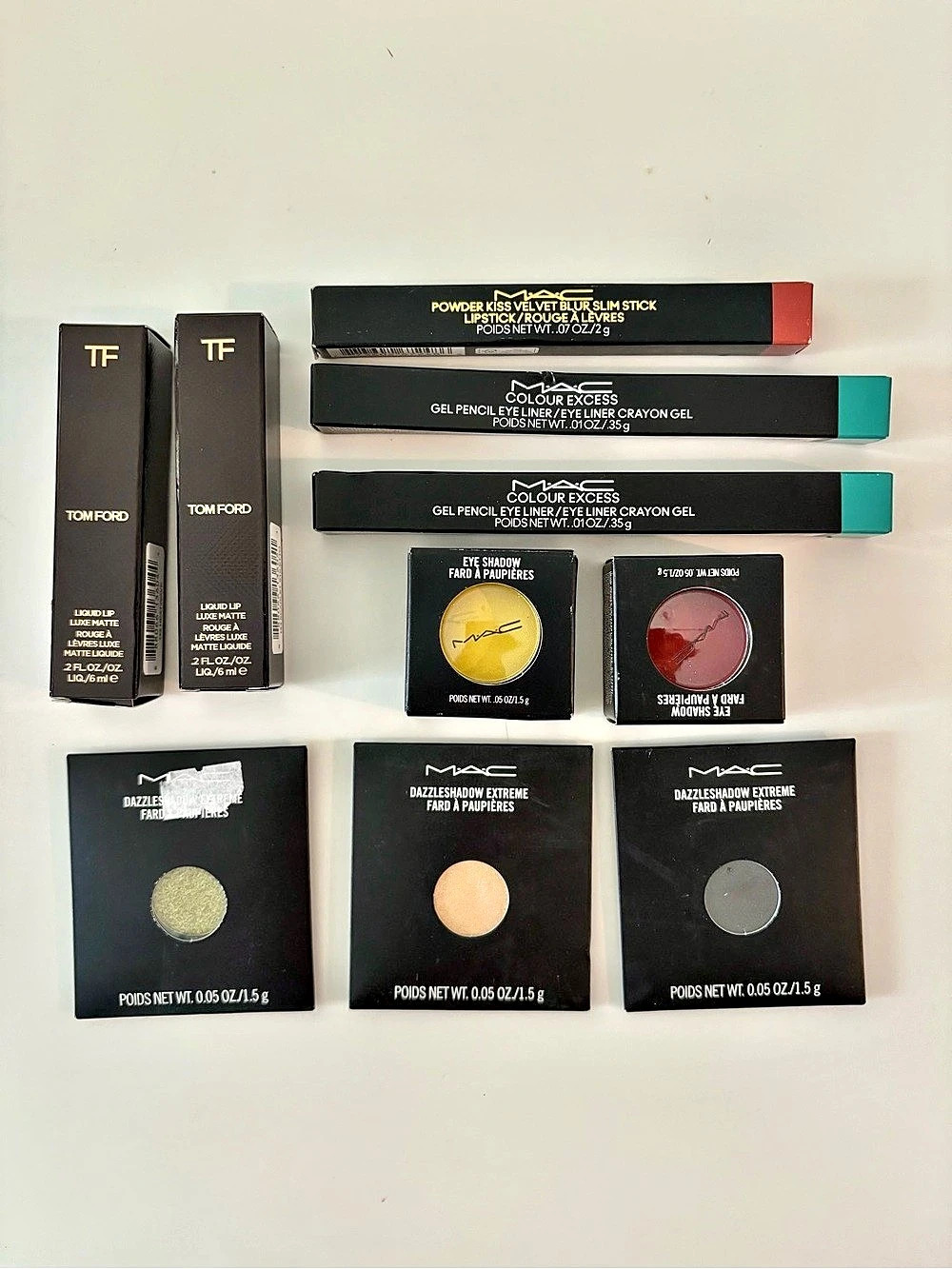 Tom Ford and MAC makeup bundle including  Dazzleshadows NEW
